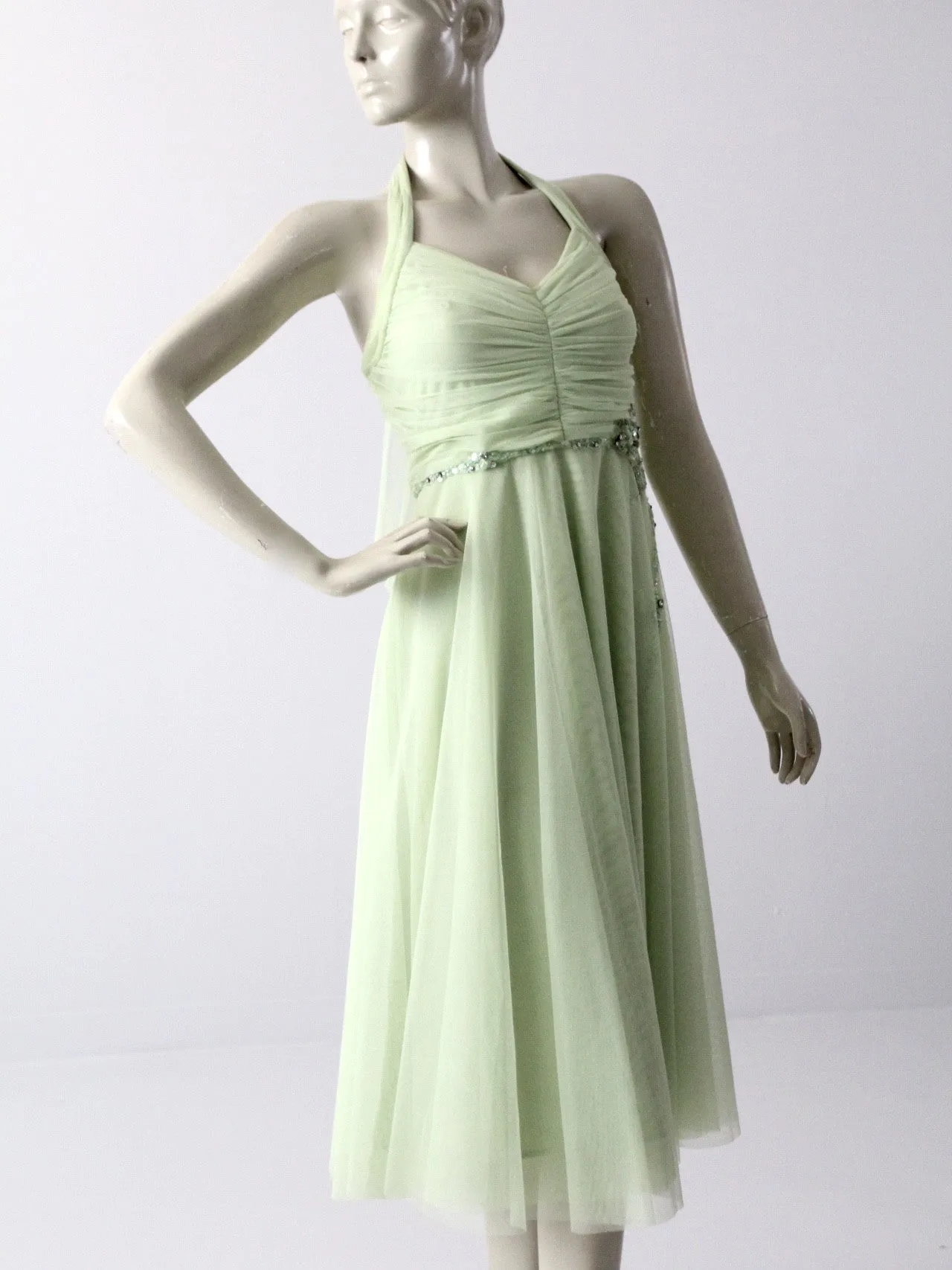 vintage halter party dress