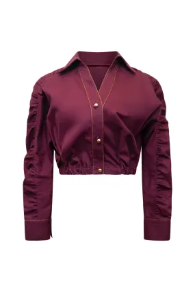 Violet Crop Jacket