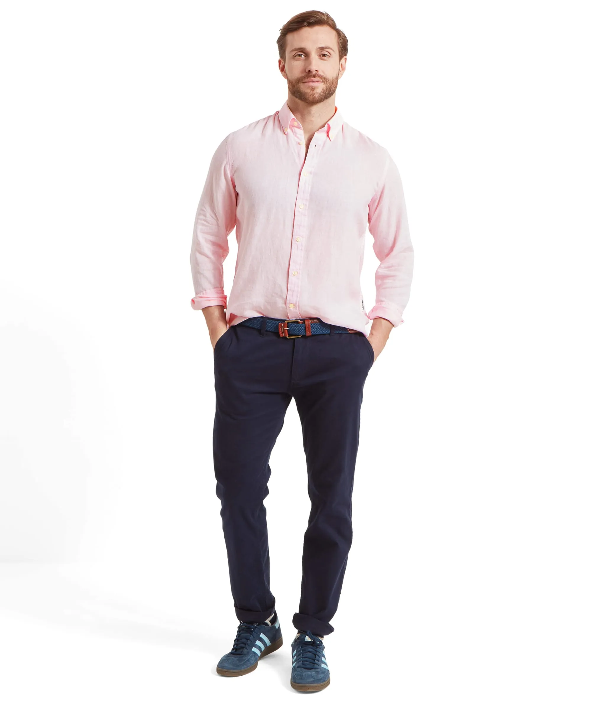 Walsingham Linen Shirt - Pale Pink