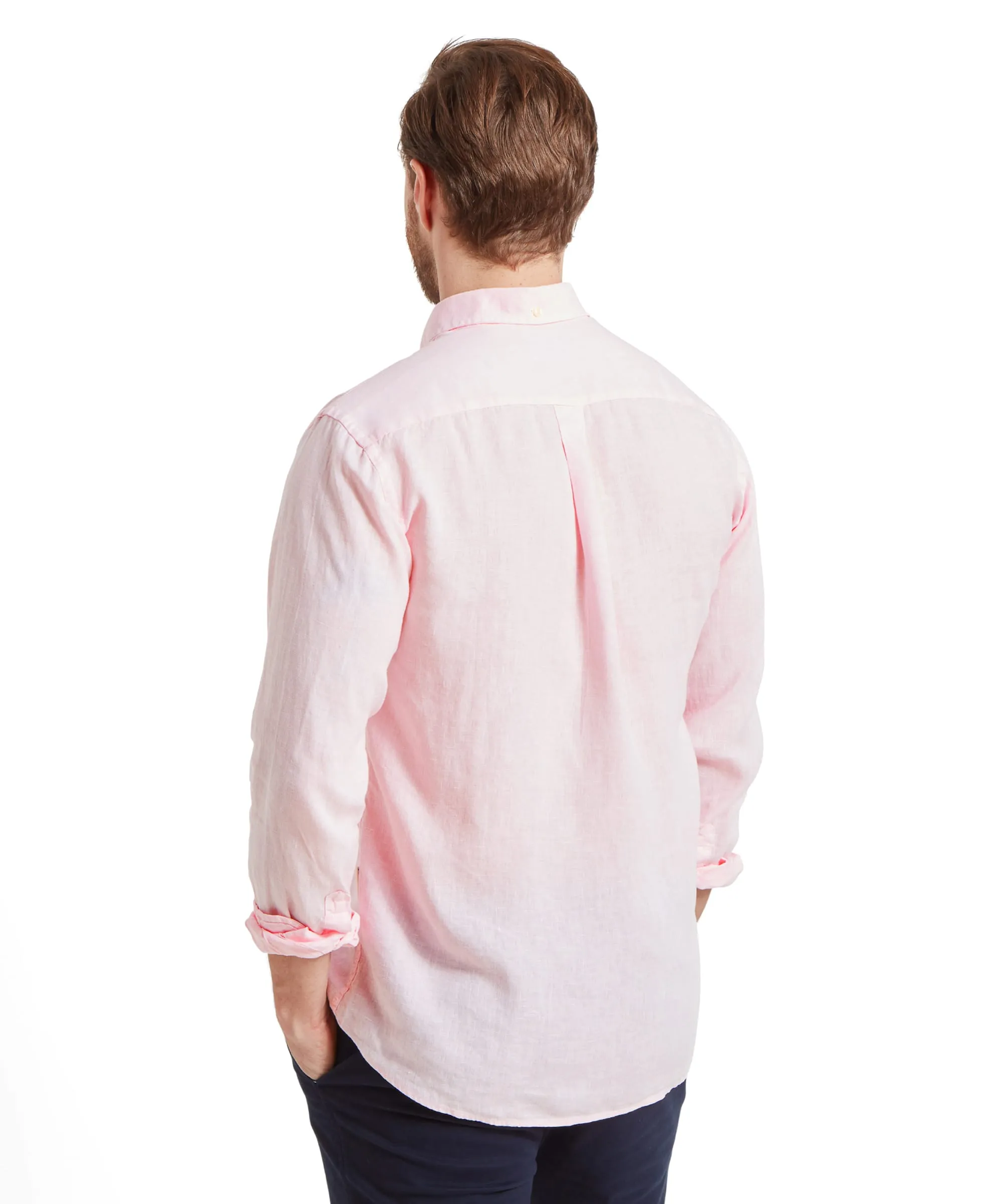 Walsingham Linen Shirt - Pale Pink