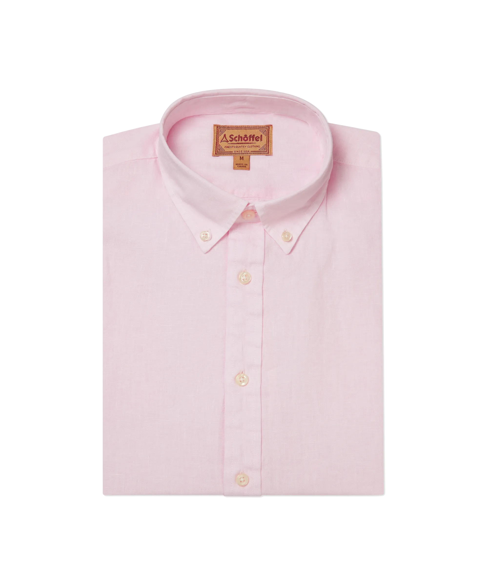 Walsingham Linen Shirt - Pale Pink