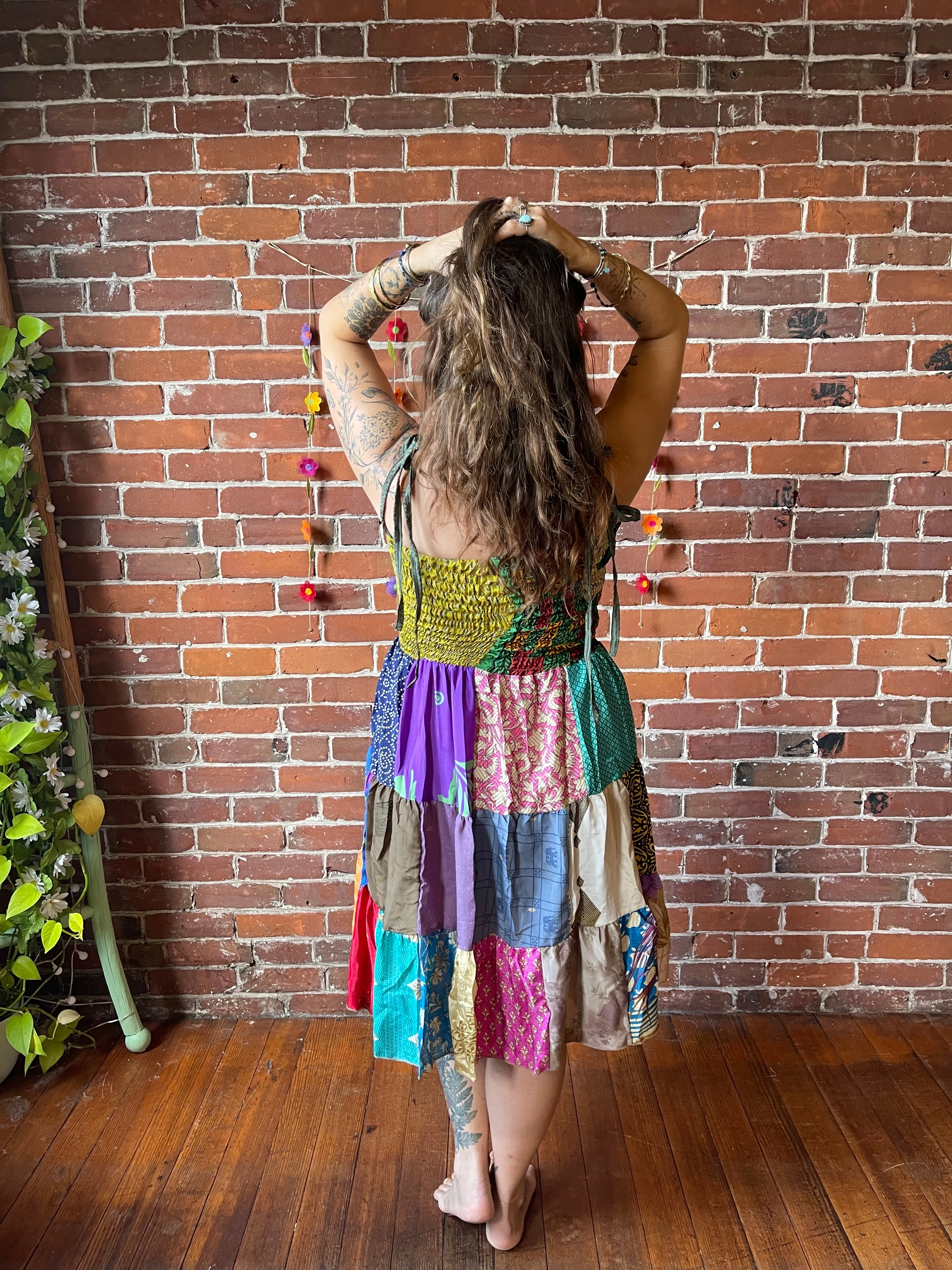 Willow Patchwork Sari Dress / Skirt