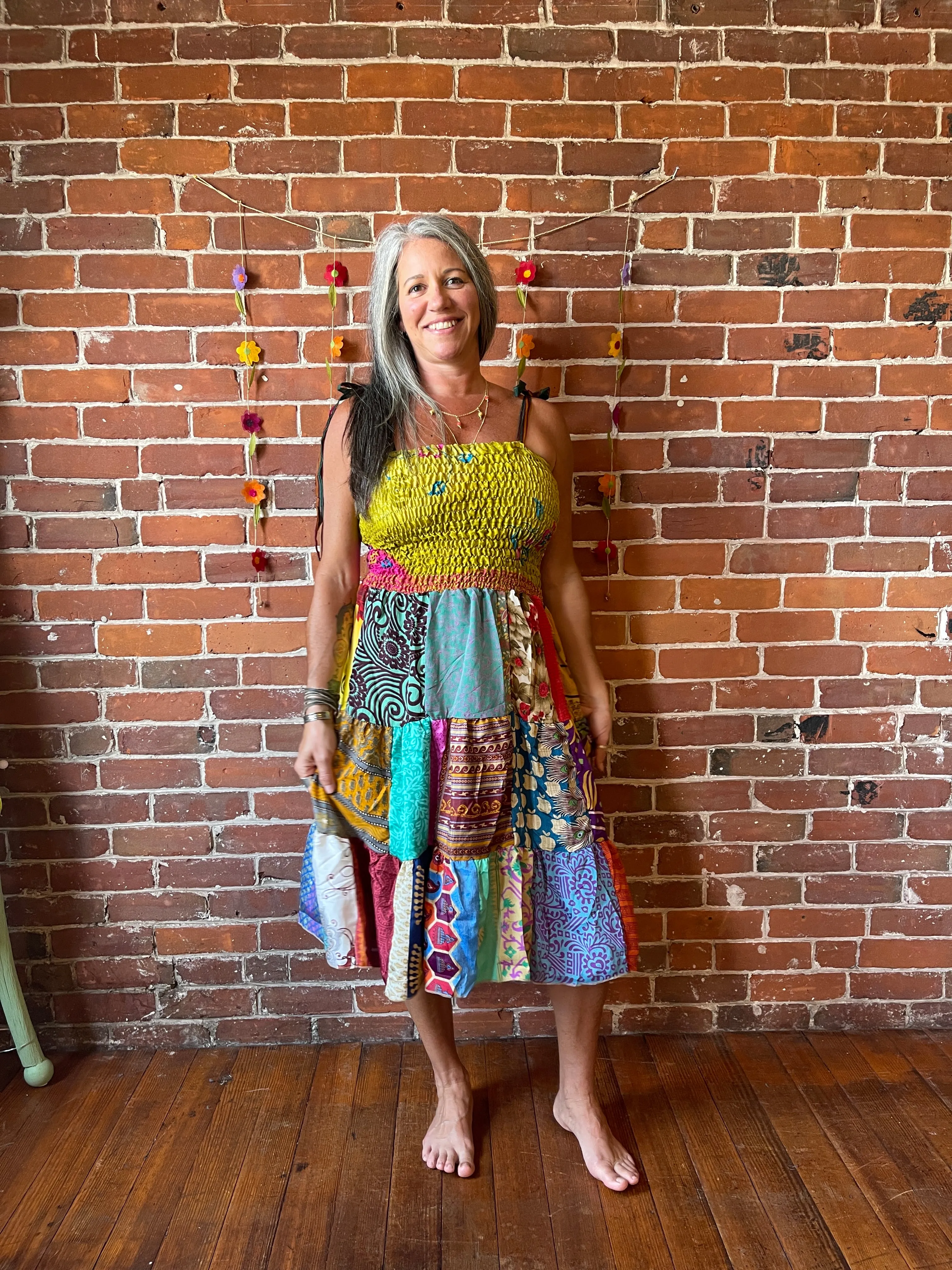 Willow Patchwork Sari Dress / Skirt