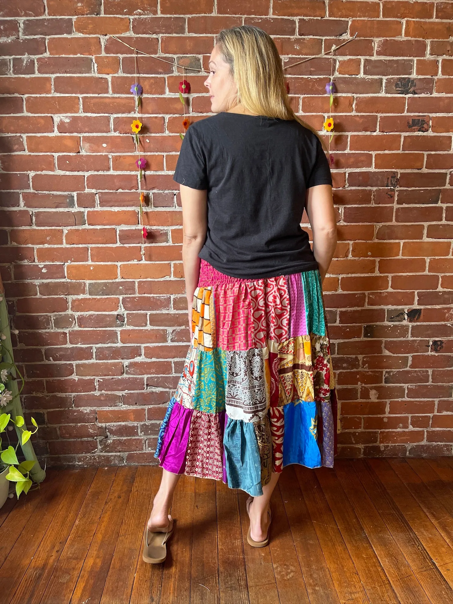 Willow Patchwork Sari Dress / Skirt