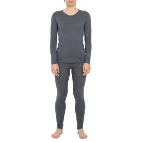 Women's 160 Long Sleeve & Bottoms 2-Piece Perfect Grey