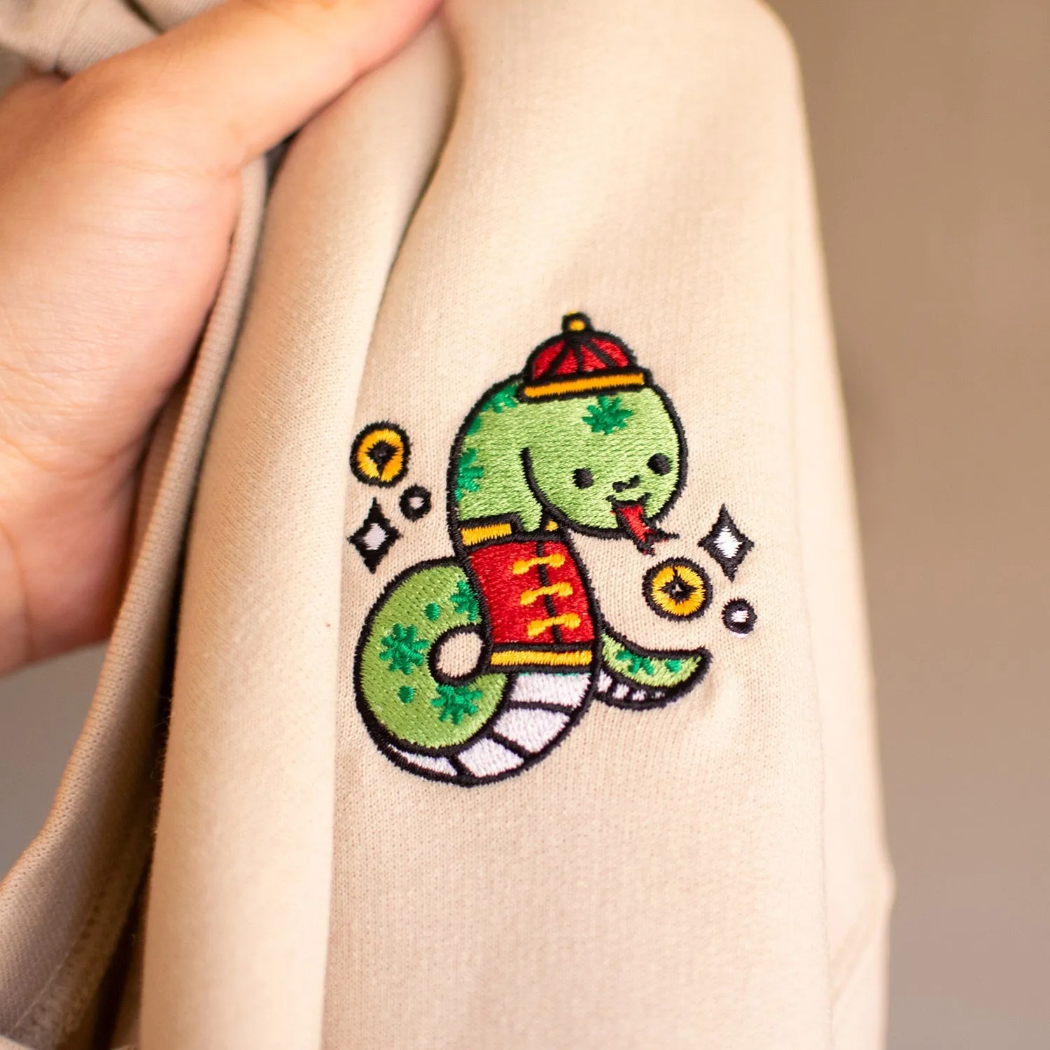 Year of the Snake Embroidered Sweatshirt