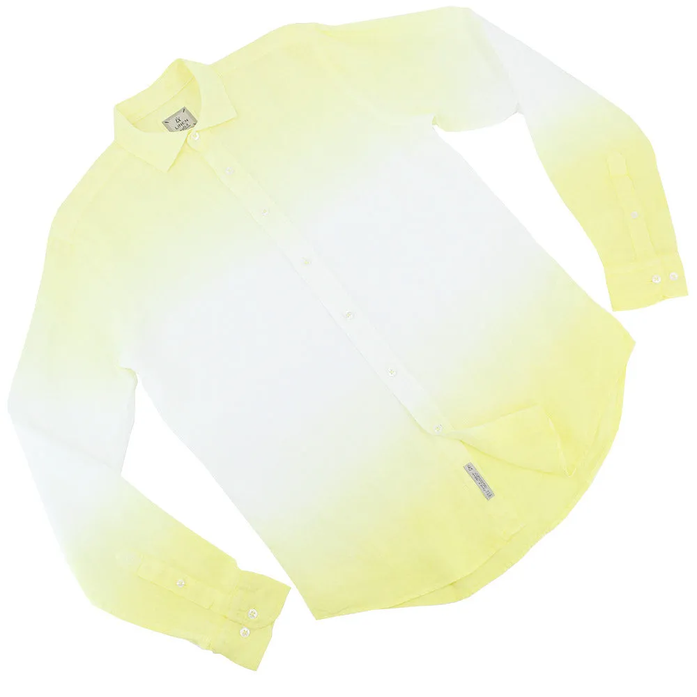 Yellow Ombré Linen Shirt